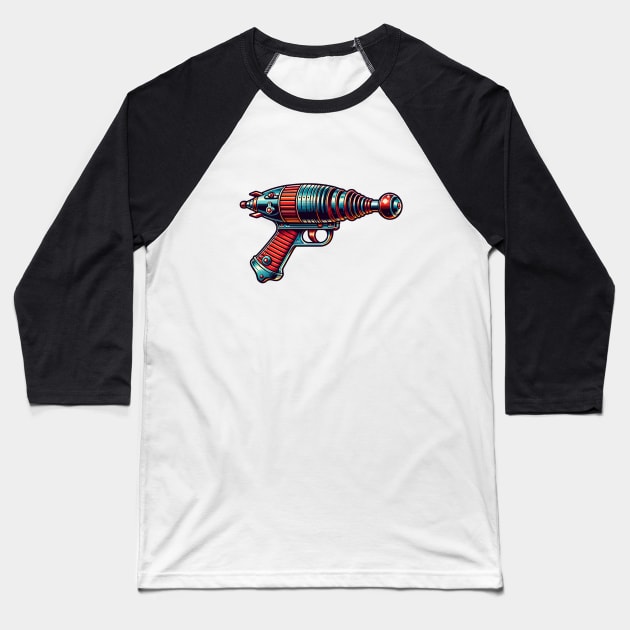 Mr. Ray Gun Baseball T-Shirt by VDUBYA